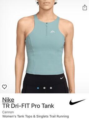 Nike TR Dri-FIT Pro Tank in Cannon Blue-Grey